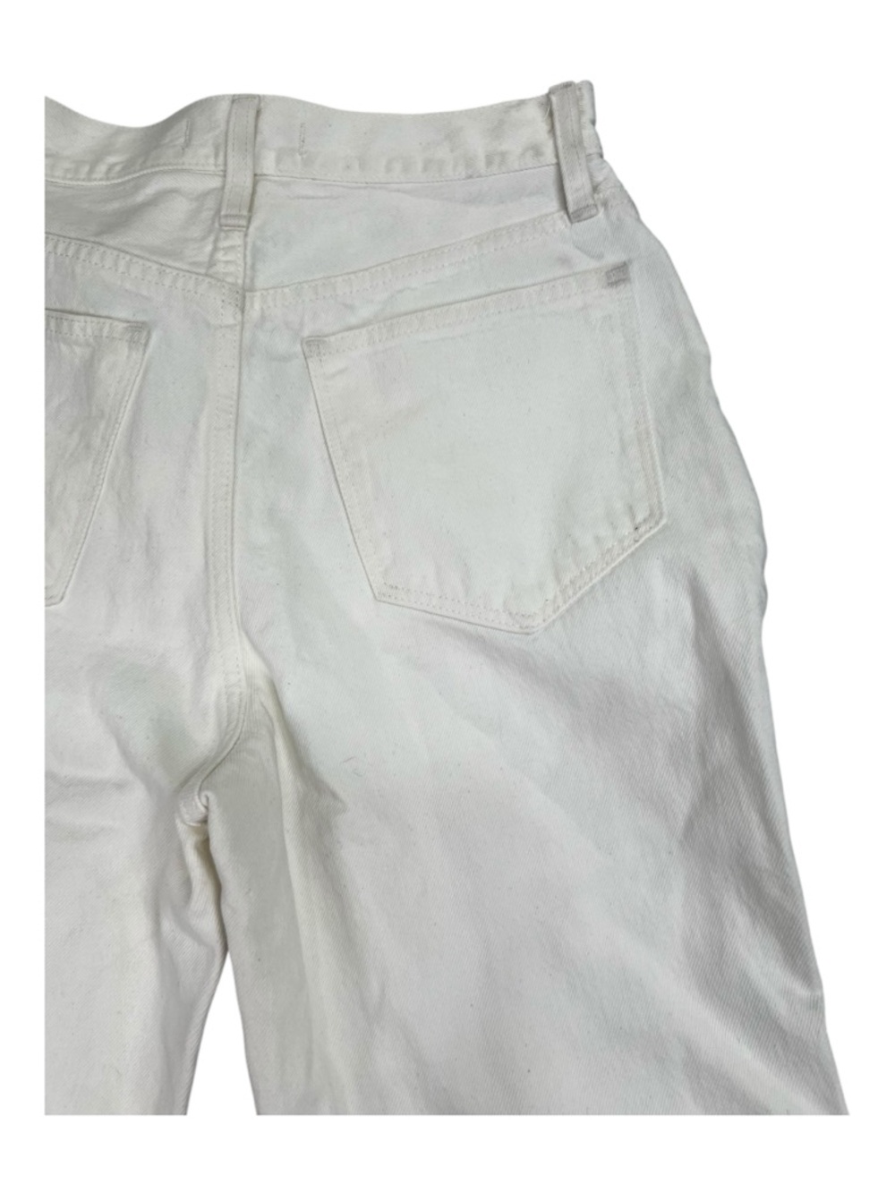 Madewell Baggy Flare Jeans Women’s Sz 26 Tile White High Rise Wide Leg Split Hem - Picture 6 of 16